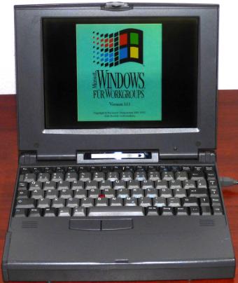 Laptop divers, DOS 6.22 & Windows 3.11 startet